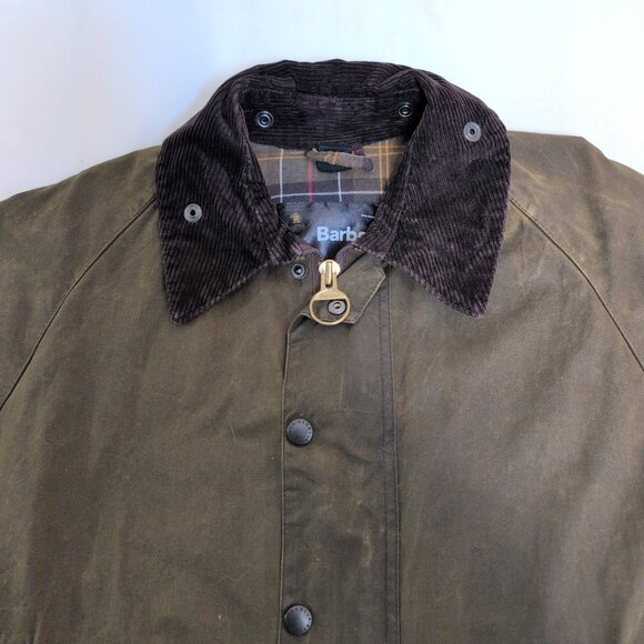 Barbour Beaufort Waxed Cotton Jacket Khaki Olive C40 (M) - Picture 10 of 15
